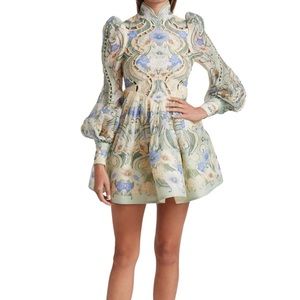 Zimmermann Rhythm Poppy silk blend Mini Dress